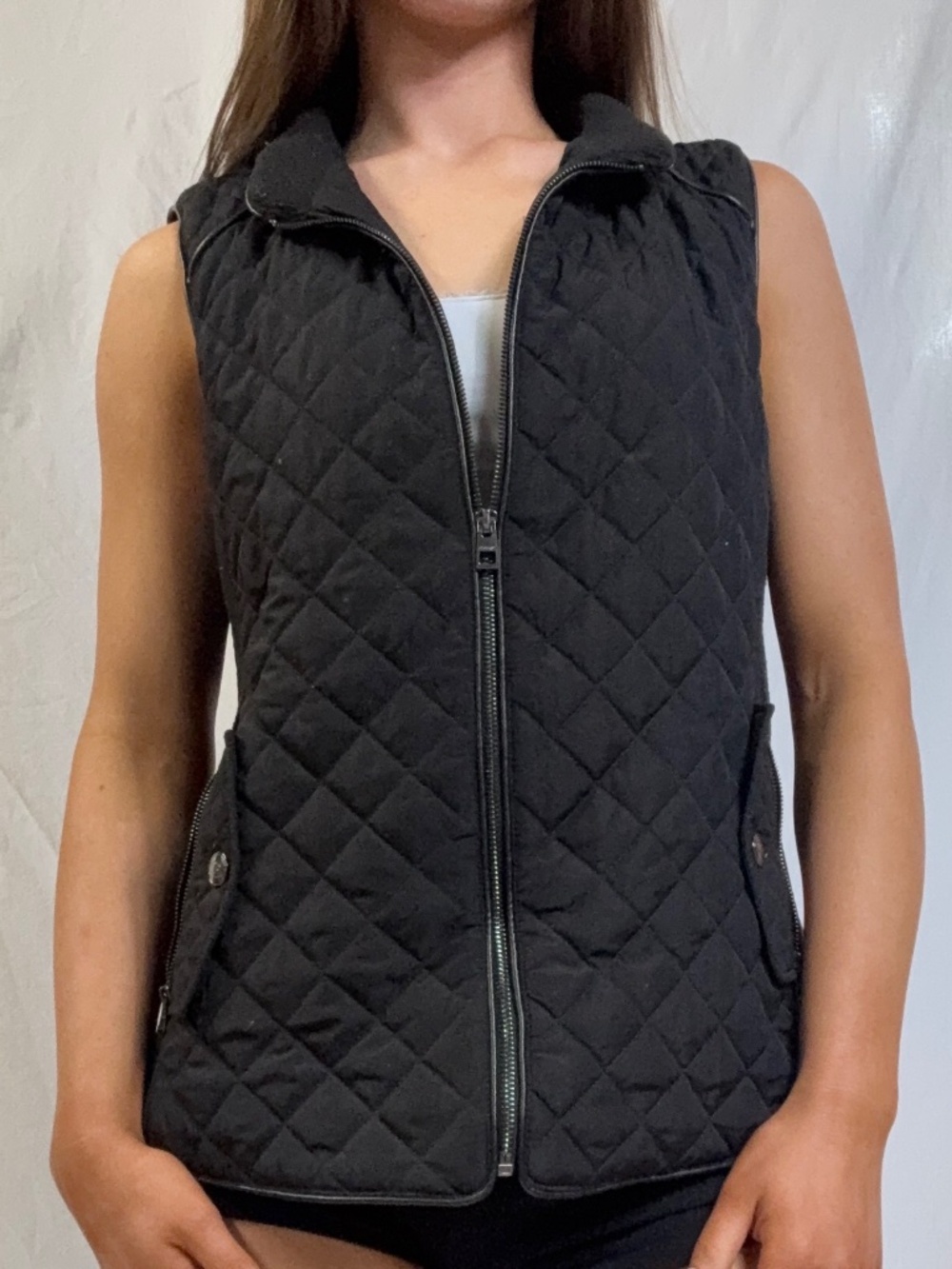 Chicos Black Puffer Vest
